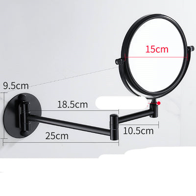 Punch-Free Makeup Mirror Mirror Double Sided Wall Mounted