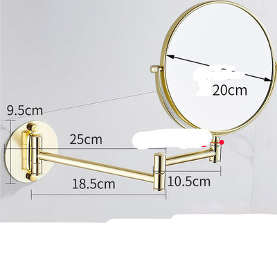 Punch-Free Makeup Mirror Mirror Double Sided Wall Mounted