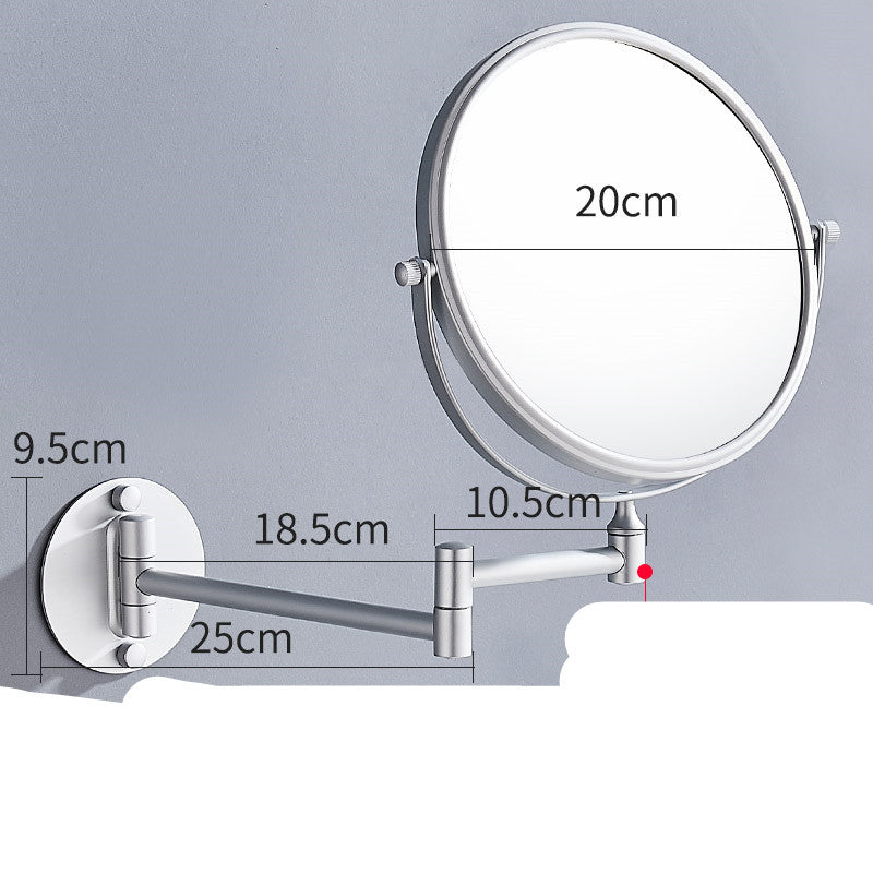 Punch-Free Makeup Mirror Mirror Double Sided Wall Mounted