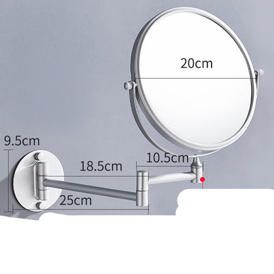 Punch-Free Makeup Mirror Mirror Double Sided Wall Mounted