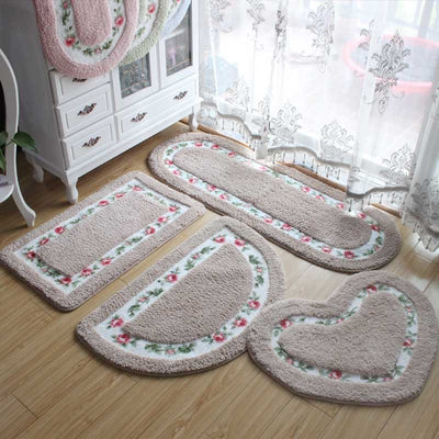 Door mat for household bathroom door mat
