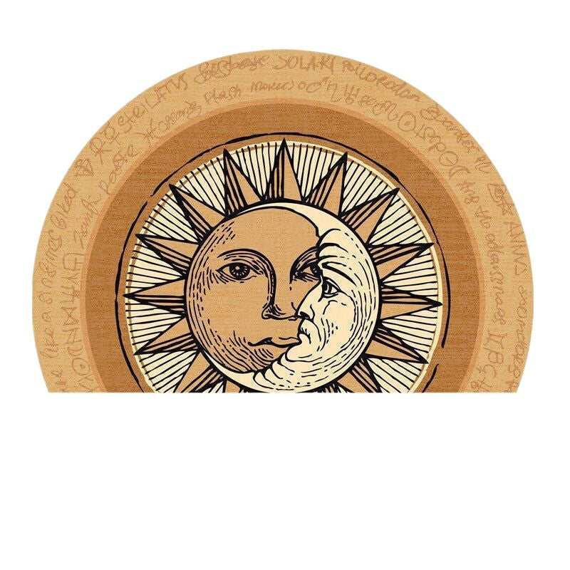 Semicircle Door Mat Crystal Velvet Door Mat T