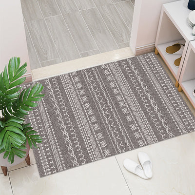 Retro Entry Door Non-slip Mat Rectangular Door Mat