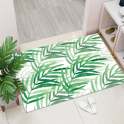 Retro Entry Door Non-slip Mat Rectangular Door Mat