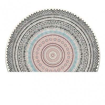 Semicircle Door Mat Crystal Velvet Door Mat T