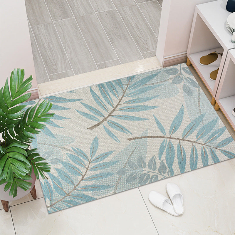 Retro Entry Door Non-slip Mat Rectangular Door Mat