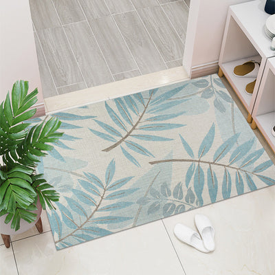 Retro Entry Door Non-slip Mat Rectangular Door Mat