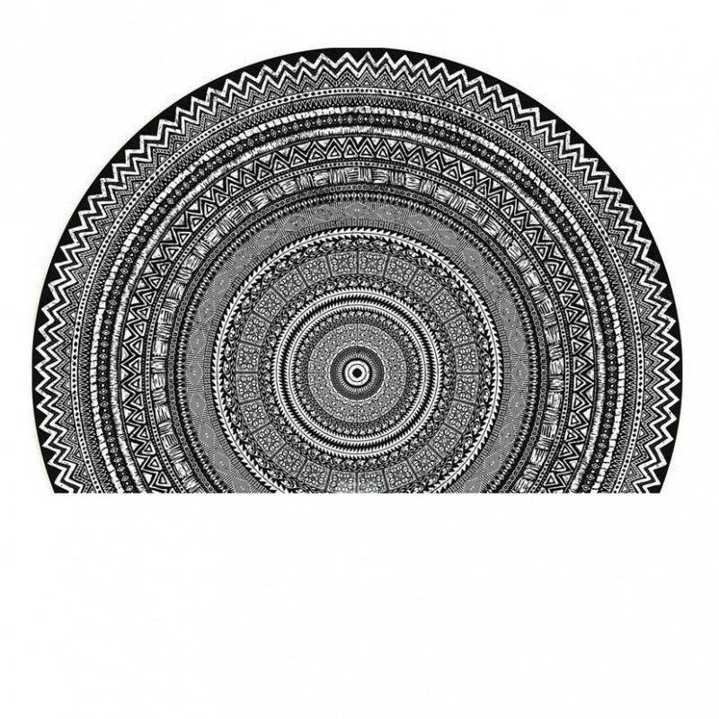 Semicircle Door Mat Crystal Velvet Door Mat T