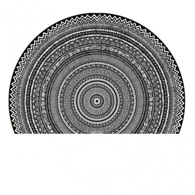 Semicircle Door Mat Crystal Velvet Door Mat T