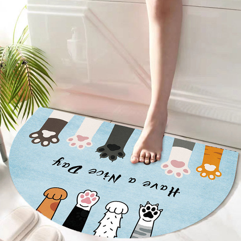 Bathroom Bathroom Door Mat Entry Door Flannel