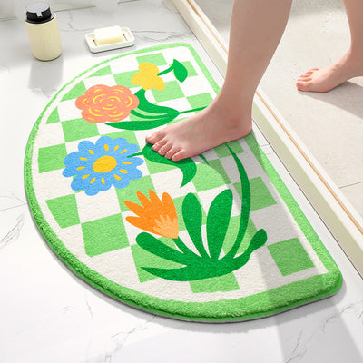 Absorbent Bathroom Nonslip Mat Entry Door Mat Door Foot Pad Toilet Entry Door Home Mat