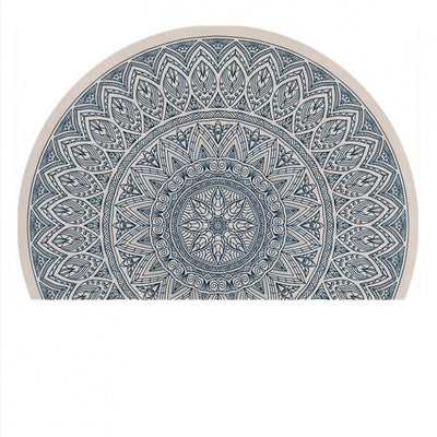 Semicircle Door Mat Crystal Velvet Door Mat T