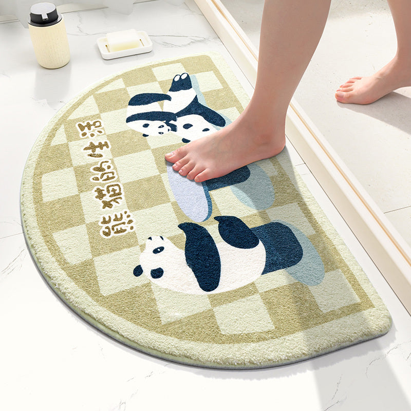 Absorbent Bathroom Nonslip Mat Entry Door Mat Door Foot Pad Toilet Entry Door Home Mat