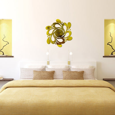 Fashion mirror wall clock