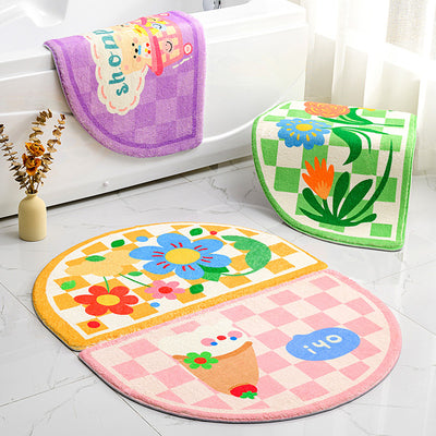 Absorbent Bathroom Nonslip Mat Entry Door Mat Door Foot Pad Toilet Entry Door Home Mat