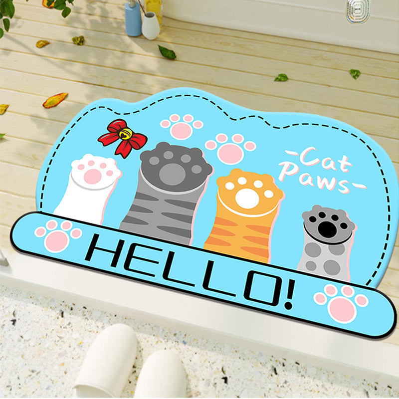 Bathroom Bathroom Door Mat Entry Door Flannel