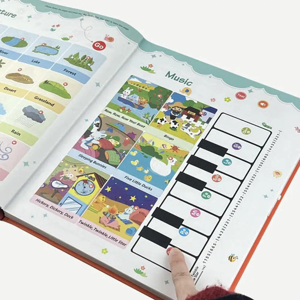 0-6 Year Old Vocabulary Reading Points English Version With Sound Early Childhood Natural English Enlightenment Speech Book