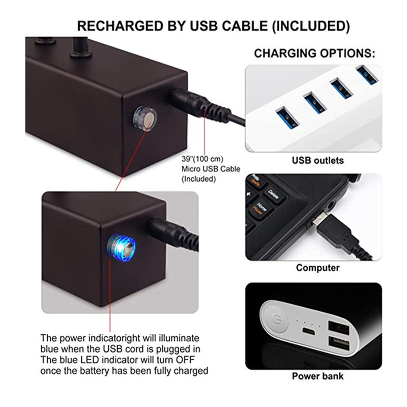 Adjustable Brightness Wall Mirror Headlight
