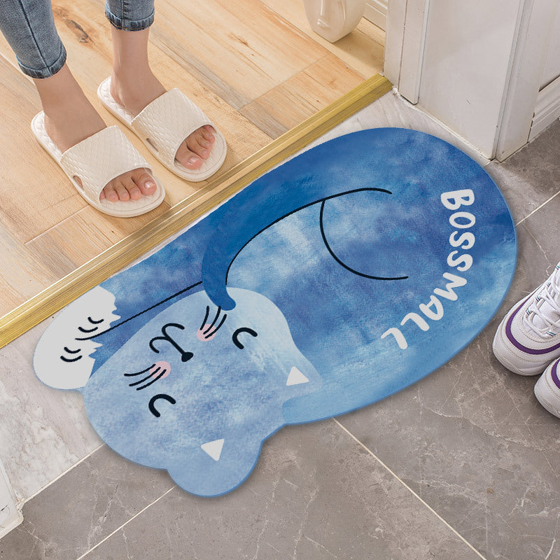 Bathroom Bathroom Door Mat Entry Door Flannel