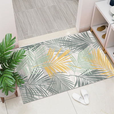 Retro Entry Door Non-slip Mat Rectangular Door Mat