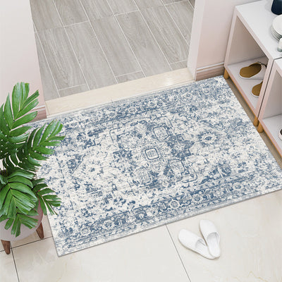 Retro Entry Door Non-slip Mat Rectangular Door Mat