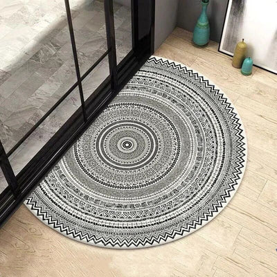 Semicircle Door Mat Crystal Velvet Door Mat T