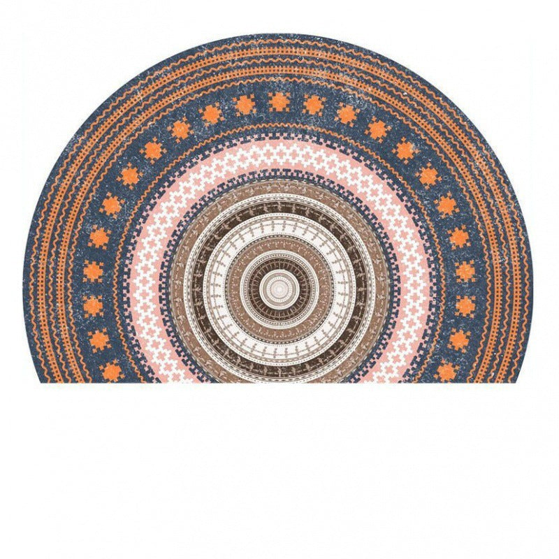 Semicircle Door Mat Crystal Velvet Door Mat T