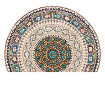 Semicircle Door Mat Crystal Velvet Door Mat T