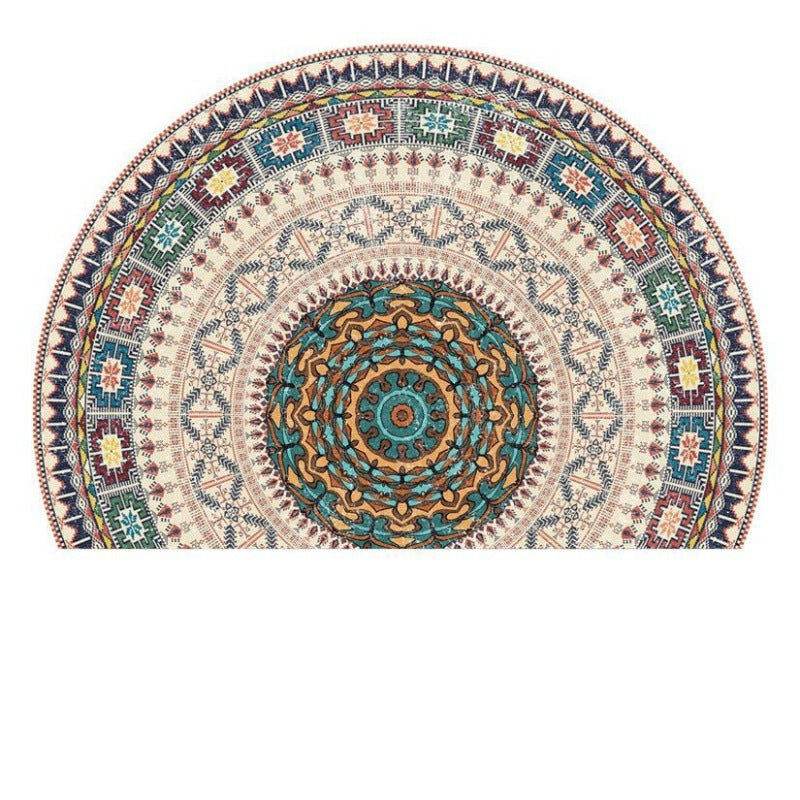 Semicircle Door Mat Crystal Velvet Door Mat T