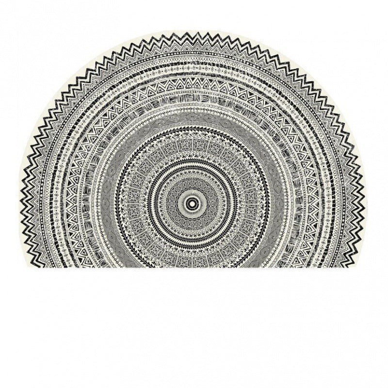 Semicircle Door Mat Crystal Velvet Door Mat T