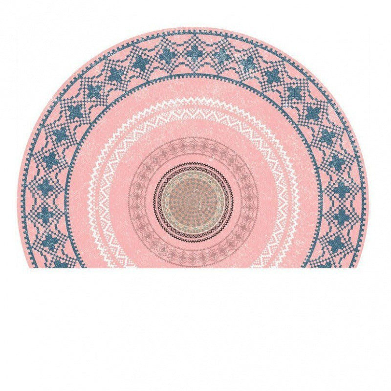 Semicircle Door Mat Crystal Velvet Door Mat T