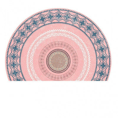 Semicircle Door Mat Crystal Velvet Door Mat T